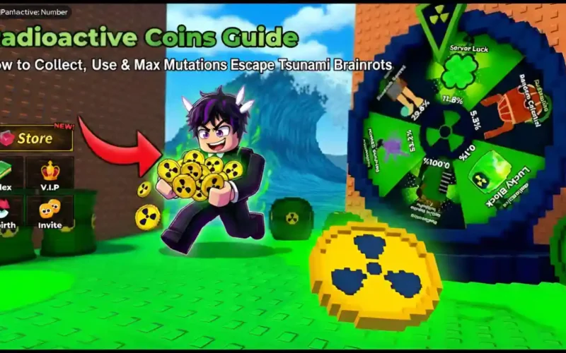 Radioactive Coins Guide How to Collect, Use & Max Mutations in Escape Tsunami Brainrots