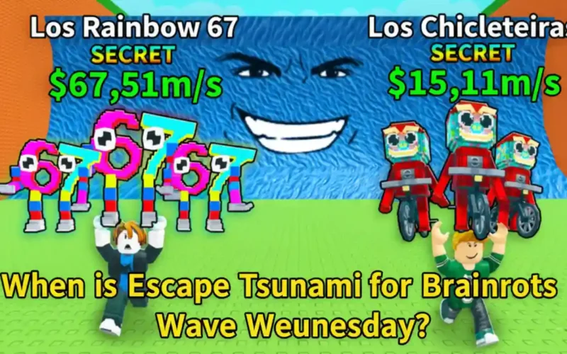 When is Escape Tsunami for Brainrots Wave Wednesday